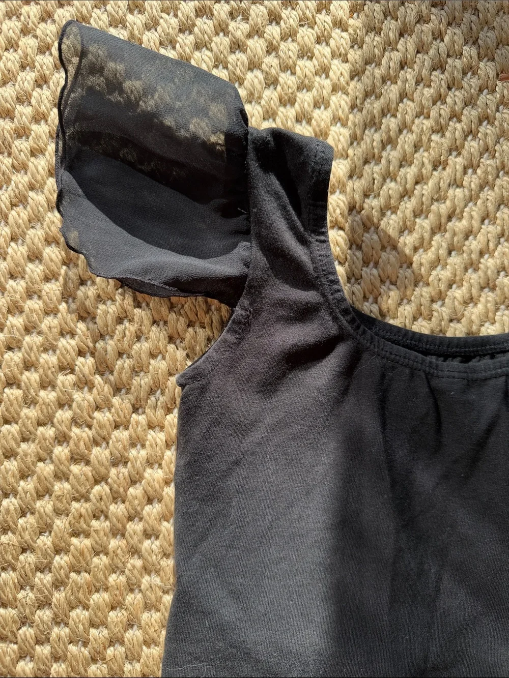 Girls Bloch Black Flutter Sleeve Leotard for Kids 5 year old